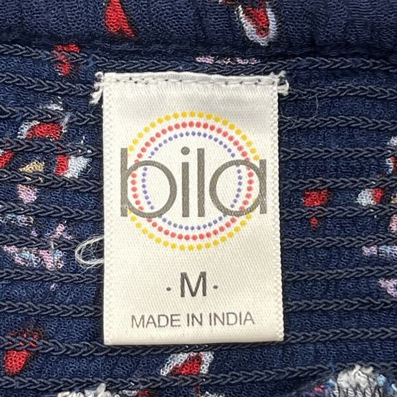 Bila Boho Fairy Midi Skirt Floral Print Retro Size M Stretchy Waistband Flowy - Picture 4 of 12